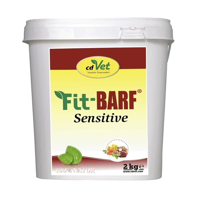 cdVet Fit-BARF Sensitive – Premium Kräuter-Gemüse-Mischung für Hunde & Katzen bei Allergien, Gelenkproblemen & Diäten | Getreidefrei & Naturbelassen