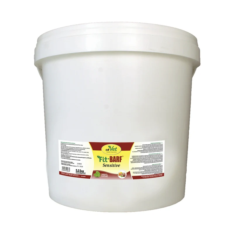 cdVet Fit-BARF Sensitive – Premium Kräuter-Gemüse-Mischung für Hunde & Katzen bei Allergien, Gelenkproblemen & Diäten | Getreidefrei & Naturbelassen