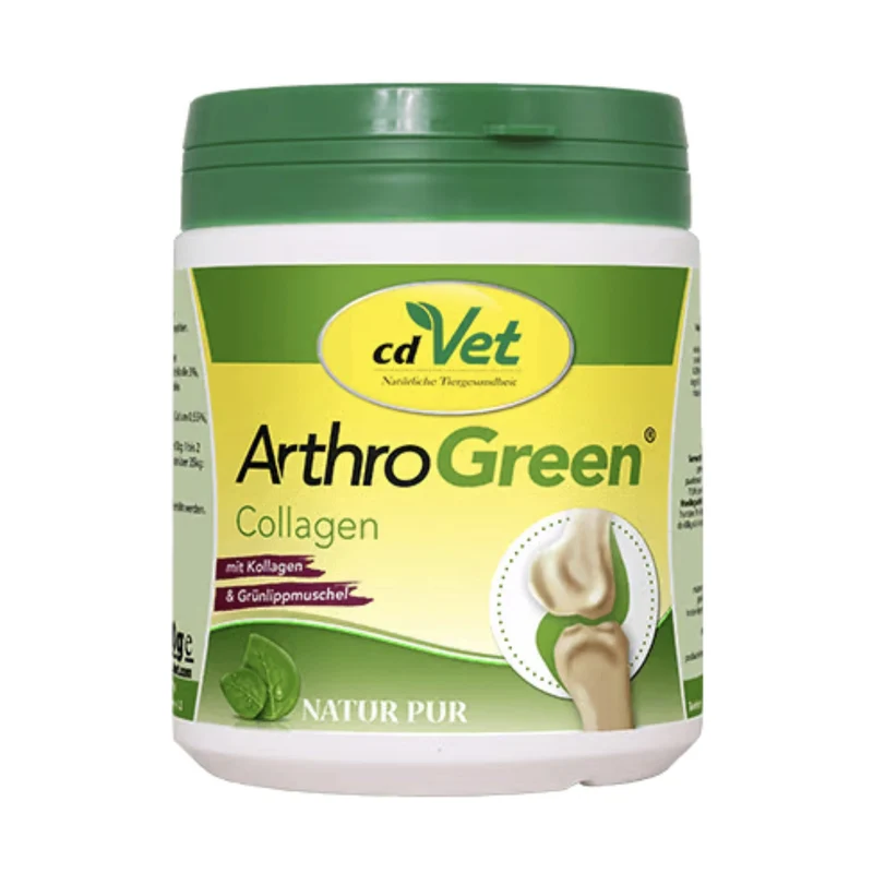 cdVet ArthroGreen Collagen – Premium Gelenk- & Bindegewebsunterstützung für Hund, Katze & Pferd mit natürlichem Kollagen