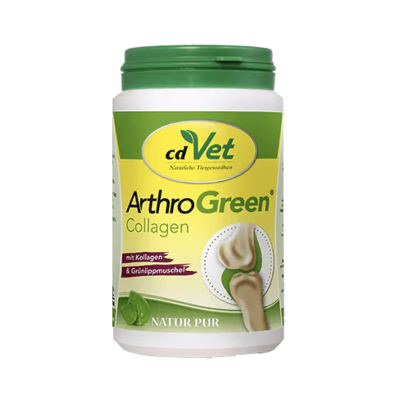 cdVet ArthroGreen Collagen – Premium Gelenk- & Bindegewebsunterstützung für Hund, Katze & Pferd mit natürlichem Kollagen