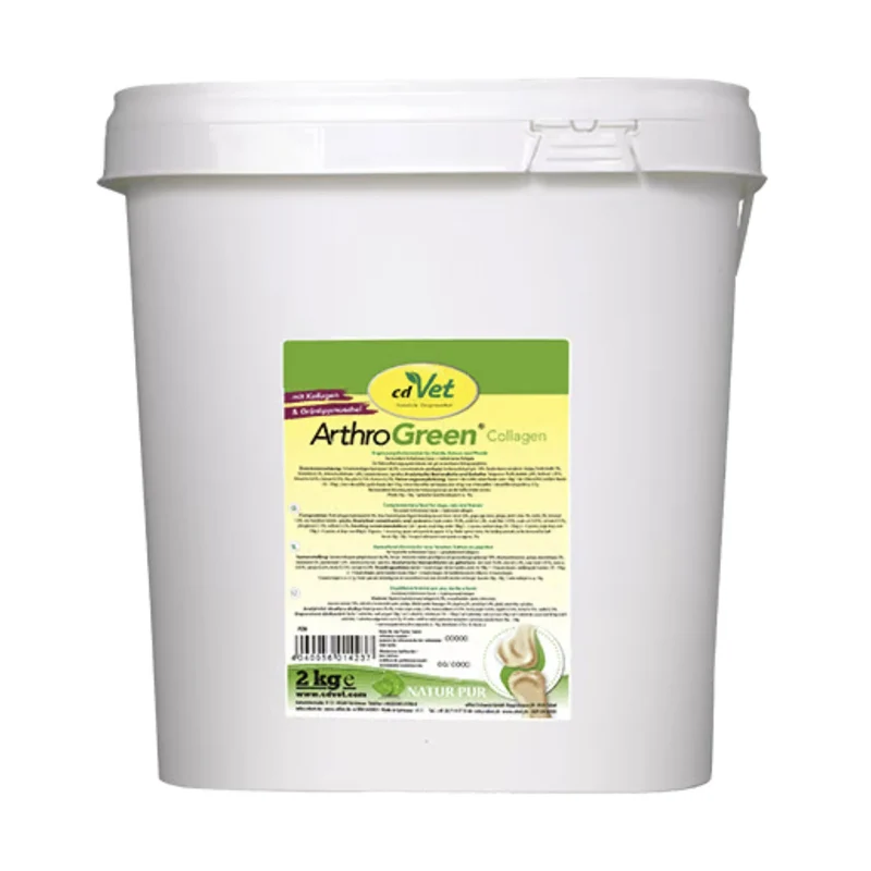 cdVet ArthroGreen Collagen – Premium Gelenk- & Bindegewebsunterstützung für Hund, Katze & Pferd mit natürlichem Kollagen
