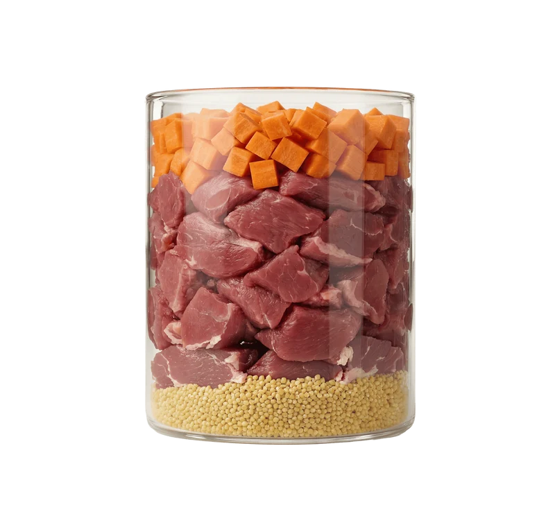 Uncle Rusty's Ente mit Karotten und Hirse Nassfutter - regionale Zutaten
