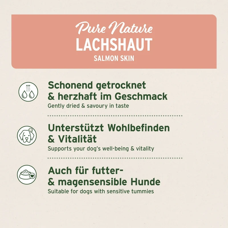 AniForte Lachshaut Hundesnack – 100% Natürlicher Kauspaß für gesunde Zähne & glänzendes Fell
