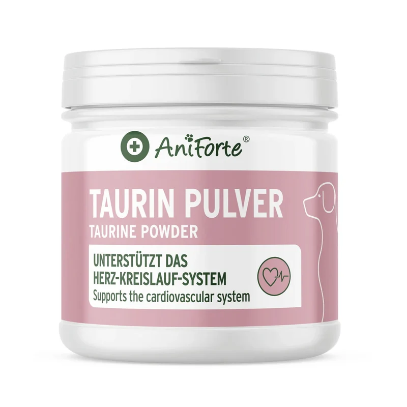 AniForte Taurin Pulver für Hunde – Hochdosiert & Rein für Herzgesundheit & Vitalität