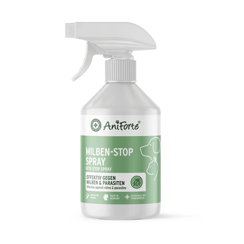 AniForte Milben-STOP Spray für Hunde – Natürlicher Schutz gegen Milben, Juckreiz & Hautirritationen