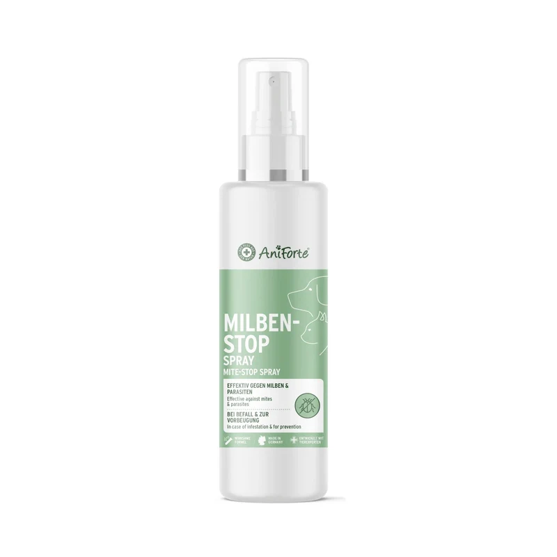 AniForte Milben-STOP Spray für Hunde – Natürlicher Schutz gegen Milben, Juckreiz & Hautirritationen