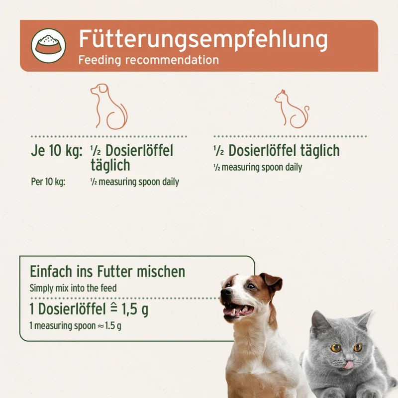 AniForte Bio Spirulina Pulver für Hunde – 100% Reine Mikroalge zur Stärkung von Immunsystem, Vitalität & Fellgesundheit