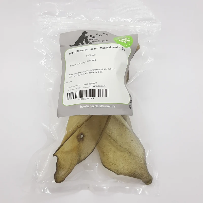 Kalbs-Ohren Gr. M mit Muschelansatz