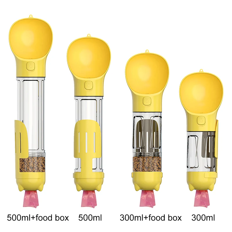 Pet Water Bottle | Multifunctional and Portable Dog Travel Water Dispenser with Food Container