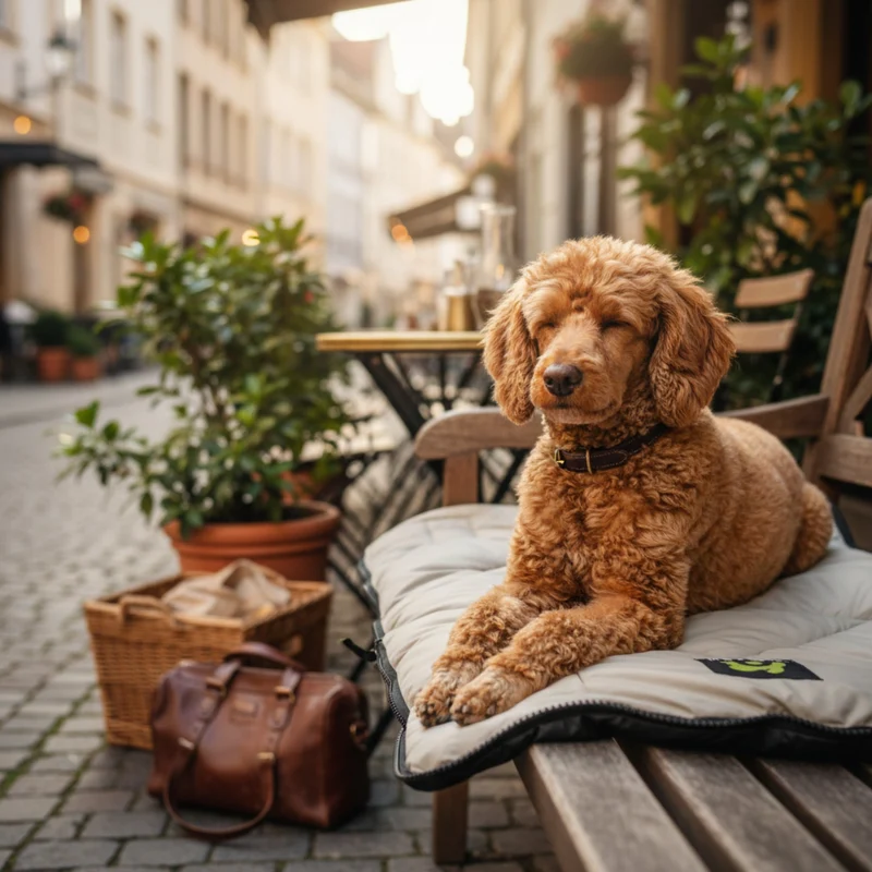 Maelson Cosy Roll Reisedecke – Kuschelige Hundedecke für unterwegs, waschbar, rutschfest & kompakt rollbar