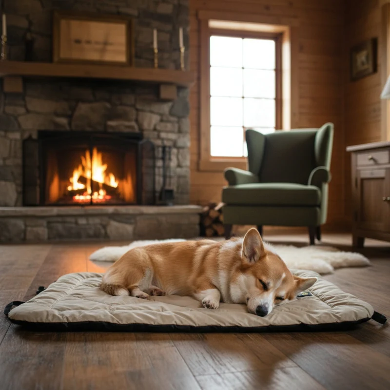 Maelson Cosy Roll Reisedecke – Kuschelige Hundedecke für unterwegs, waschbar, rutschfest & kompakt rollbar