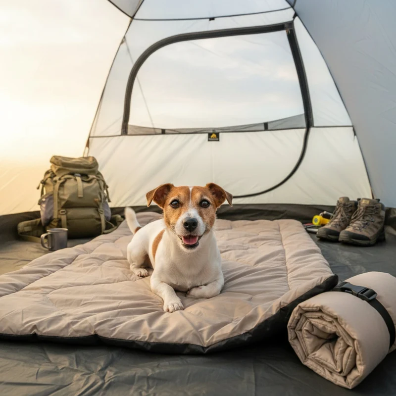 Maelson Cosy Roll Reisedecke – Kuschelige Hundedecke für unterwegs, waschbar, rutschfest & kompakt rollbar