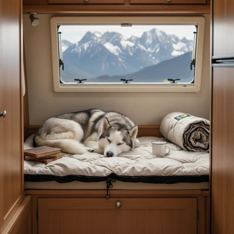Maelson Cosy Roll Reisedecke – Kuschelige Hundedecke für unterwegs, waschbar, rutschfest & kompakt rollbar