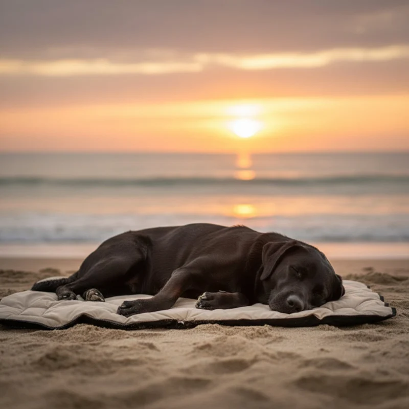 Maelson Cosy Roll Reisedecke – Kuschelige Hundedecke für unterwegs, waschbar, rutschfest & kompakt rollbar