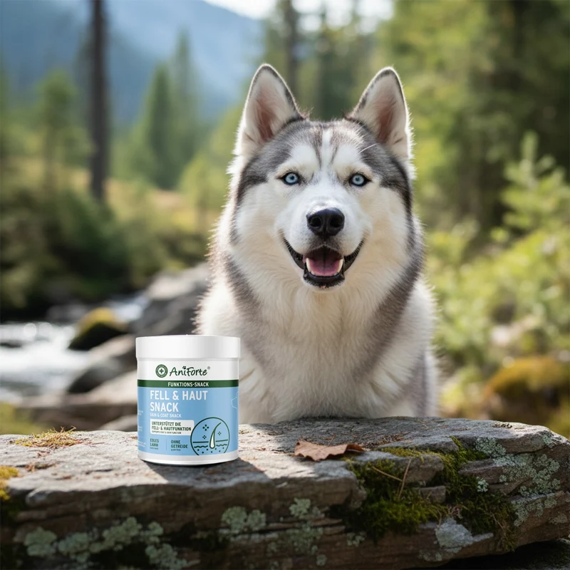 AniForte Fell & Haut Snack für Hunde – Natürliche Unterstützung bei Juckreiz & Hautproblemen für gesundes, glänzendes Fell