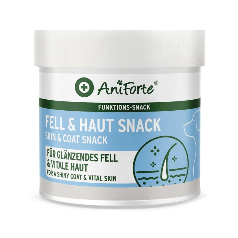AniForte Fell & Haut Snack für Hunde – Natürliche Unterstützung bei Juckreiz & Hautproblemen für gesundes, glänzendes Fell