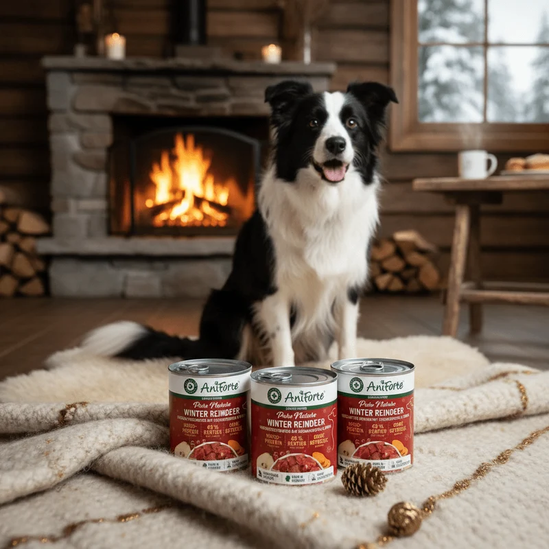 AniForte Pure Nature Winter Reindeer – Premium Hundenassfutter mit Rentier, Kürbis & Preiselbeeren für starke Abwehrkräfte