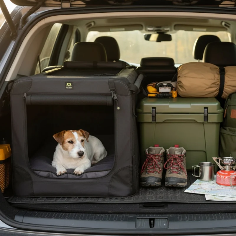 Maelson Lounge Mat – Extra dickes Hundekissen für Transportbox mit 7cm Polsterung, wasserabweisend & waschbar