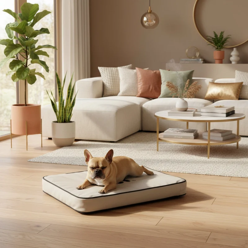 Maelson Lounge Mat – Extra dickes Hundekissen für Transportbox mit 7cm Polsterung, wasserabweisend & waschbar