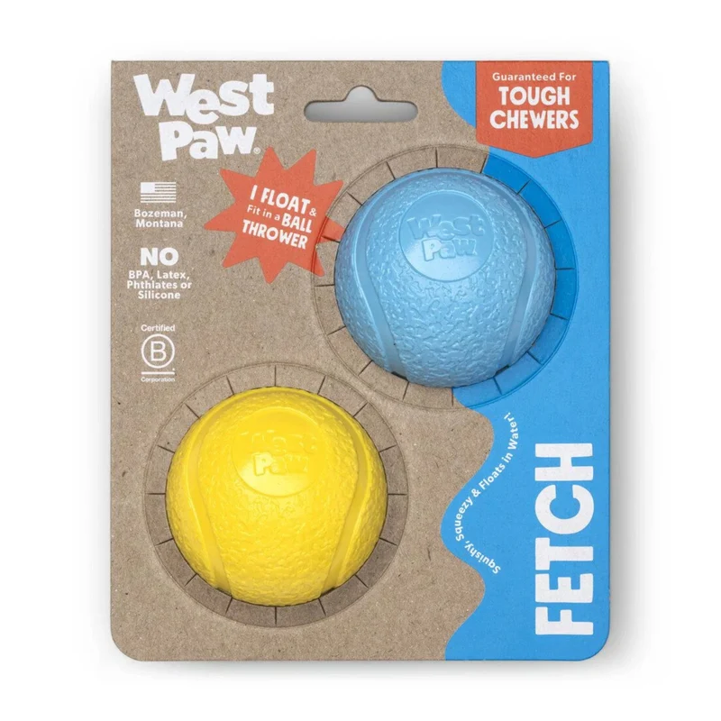 West Paw Zogoflex Boundr – Robuster Hundeball für Apportierer, Wasserratten & Kau-Enthusiasten | Spülmaschinenfest, schwimmfähig & kompatibel mit Ballschleudern
