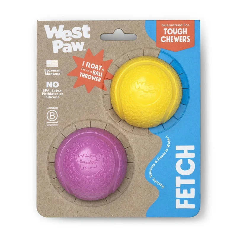 West Paw Zogoflex Boundr – Robuster Hundeball für Apportierer, Wasserratten & Kau-Enthusiasten | Spülmaschinenfest, schwimmfähig & kompatibel mit Ballschleudern