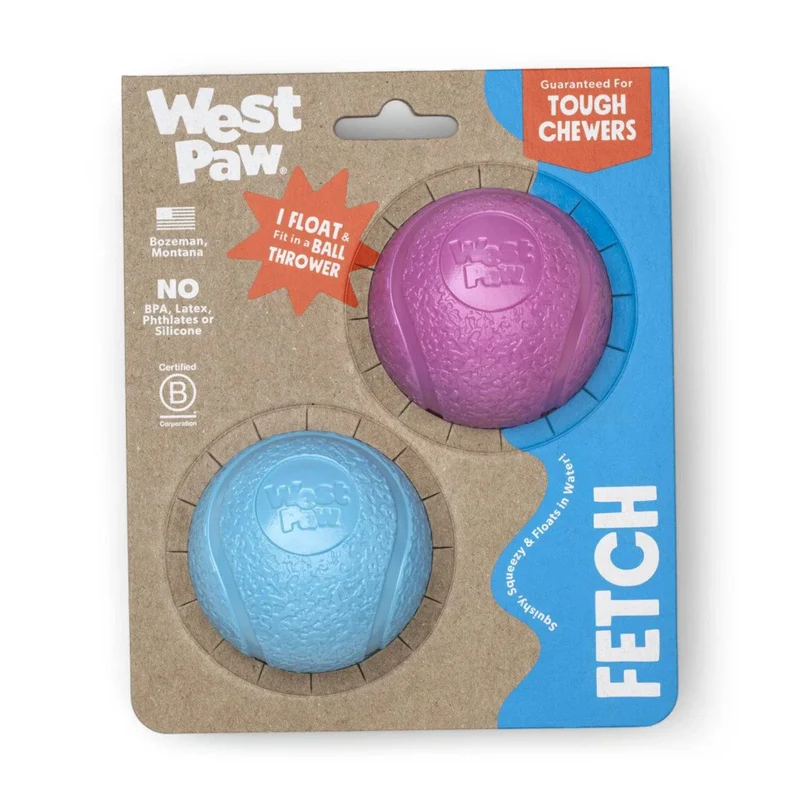 West Paw Zogoflex Boundr – Robuster Hundeball für Apportierer, Wasserratten & Kau-Enthusiasten | Spülmaschinenfest, schwimmfähig & kompatibel mit Ballschleudern