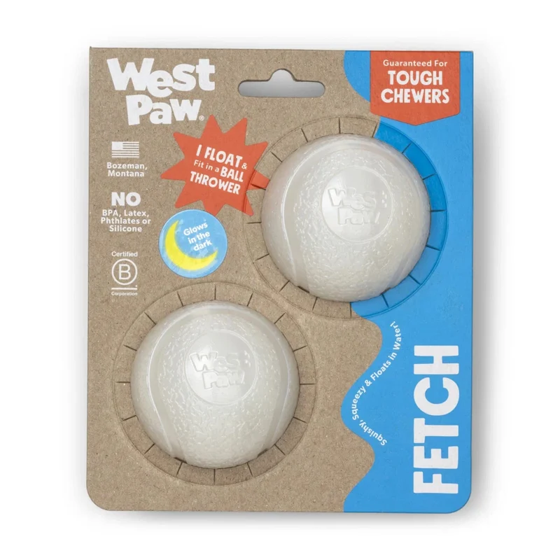 West Paw Zogoflex Boundr – Robuster Hundeball für Apportierer, Wasserratten & Kau-Enthusiasten | Spülmaschinenfest, schwimmfähig & kompatibel mit Ballschleudern