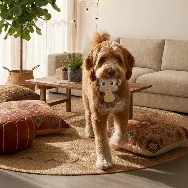 BUDDY. Leder Hundespielzeug Affe - für kleine Hunde - schadstoffgeprüft - inkl. 15% Rabatt Hundetraining Ellen Marques