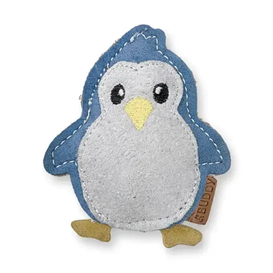 BUDDY. Leder Hundespielzeug Pinguin - für kleine Hunde - schadstoffgeprüft - inkl. 15% Hundetraining Ellen Marques