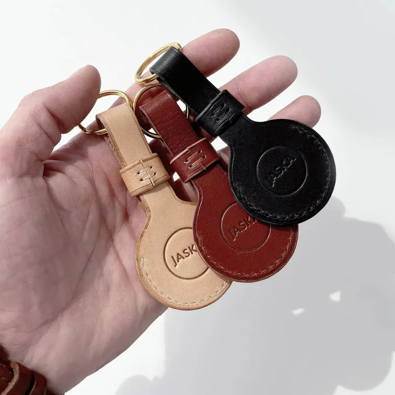 Jaska Apple Airtag Tracker Leder-Etui LOGG | Handarbeit Made in Germany | 3 Farben