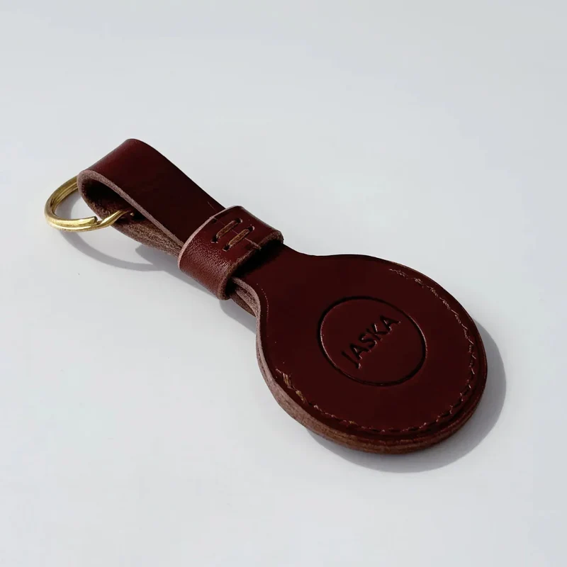Jaska Apple Airtag Tracker Leder-Etui LOGG | Handarbeit Made in Germany | 3 Farben