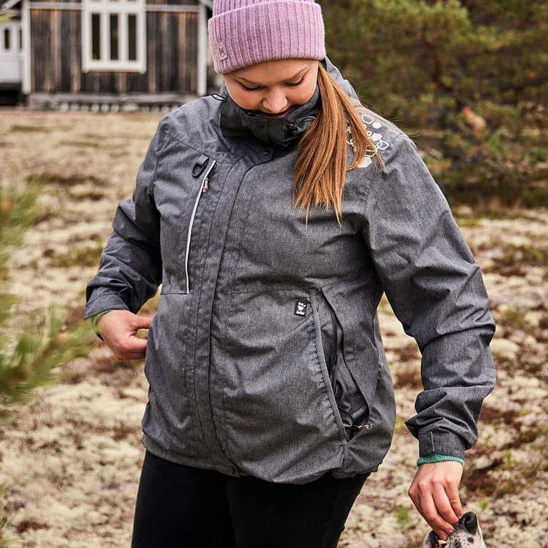 Hurtta Trainingsjacke Training Jacket ECO | Recyceltes Material | Wassersäule über 10000 mm | Blackberry