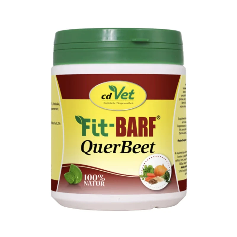 cdVet Fit-BARF QuerBeet – Natürliche Gemüse-Kräuter-Mischung für ausgewogene Rohfütterung beim Hund