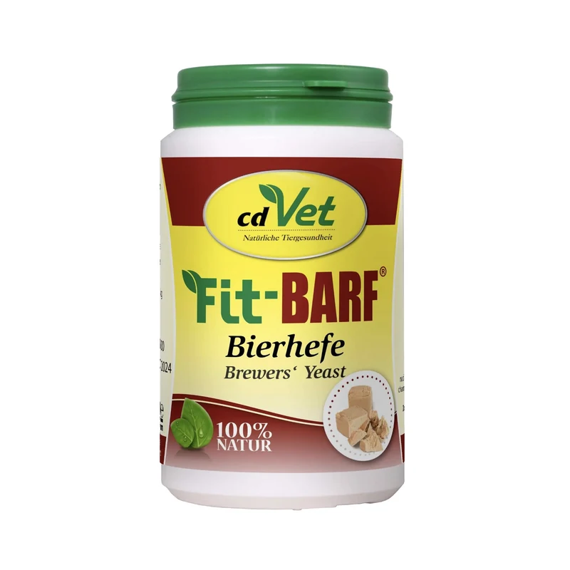 cdVet Fit-BARF Bierhefe-Pulver – Premium B-Vitamine & Darmflora-Unterstützung für natürliche BARF-Fütterung bei Hund & Katze