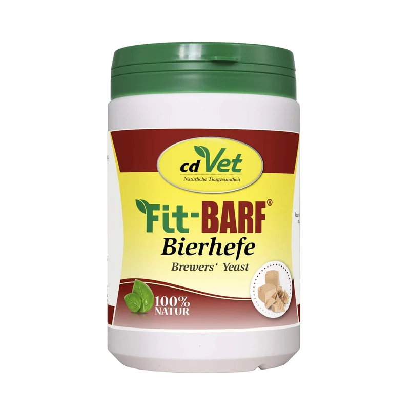 cdVet Fit-BARF Bierhefe-Pulver – Premium B-Vitamine & Darmflora-Unterstützung für natürliche BARF-Fütterung bei Hund & Katze