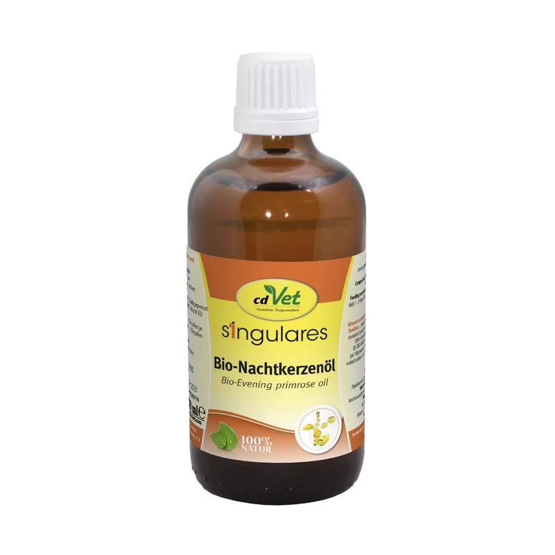 cdVet Singulares Nachtkerzenöl – Premium Omega-6 Hautpflege für Hunde, Katzen & Heimtiere – Unterstützung für Haut, Fell, Atmung & Fortpflanzung – DAB-Qualität kaltgepresst