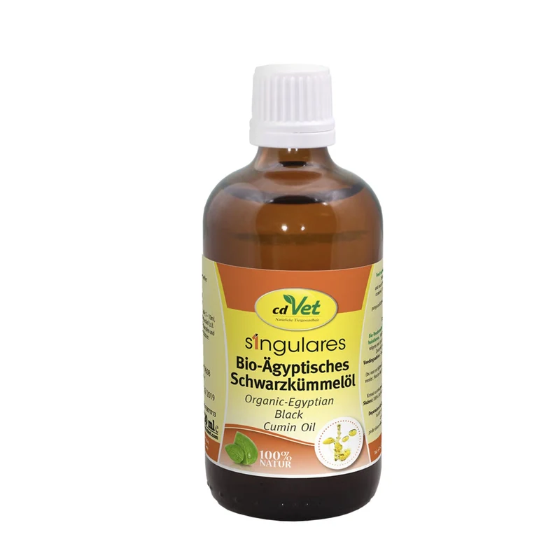 cdVet Singulares Ägyptisches Bio-Schwarzkümmelöl – Natürliche Unterstützung für Immunsystem, Vitalität & Leistungsfähigkeit bei Hunden, Katzen & Pferden