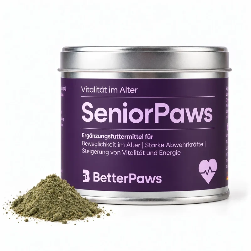 SeniorPaws für Hunde von BetterPaws - Pulver für Vitalität im Alter - 250g