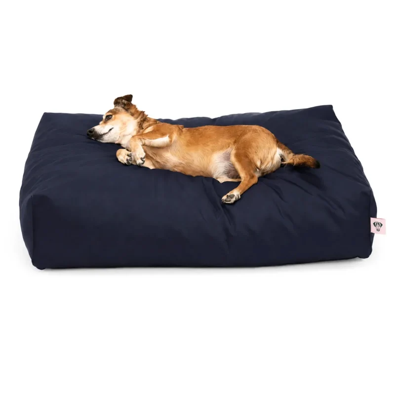 Orthopädisches Hundekissen BUDDYstyle HOUND&NATURE | Härtegrad variierbar | Wasserdicht & recycelt | Dunkelblau