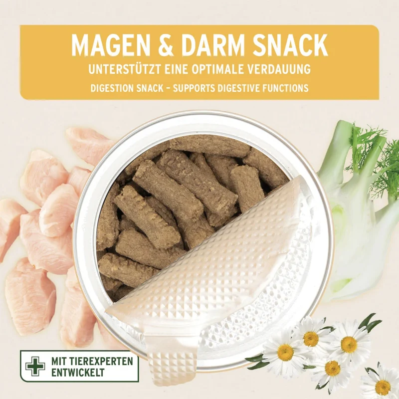 AniForte Magen & Darm Snack für Hunde – Präbiotische Funktionssnacks für gesunde Verdauung