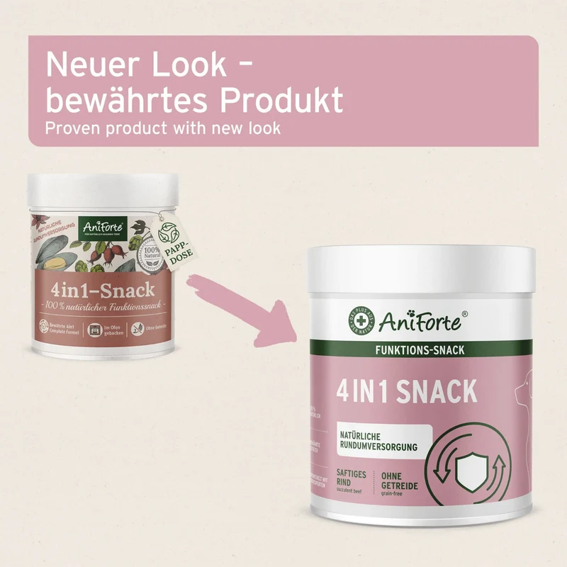 AniForte 4in1-Snack mit Rinderpansen – Natürliche Unterstützung für Haut, Fell, Gelenke & Immunsystem