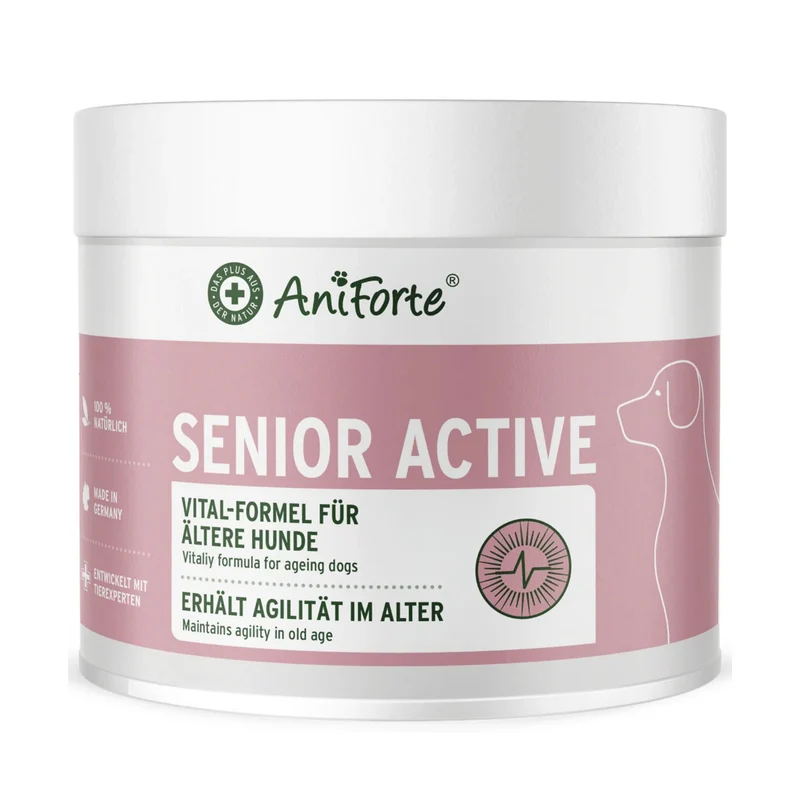 AniForte Senior Active für ältere Hunde – Natürliche Unterstützung für Gelenke, Herz, Gedächtnis & Immunsystem