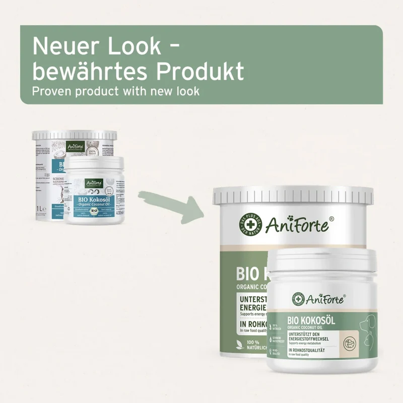 AniForte Bio Kokosöl für Hunde & Katzen – Natürliche Fellpflege, Hautschutz & Immunstärkung mit nativem Kokosöl in Premium Rohkost-Qualität
