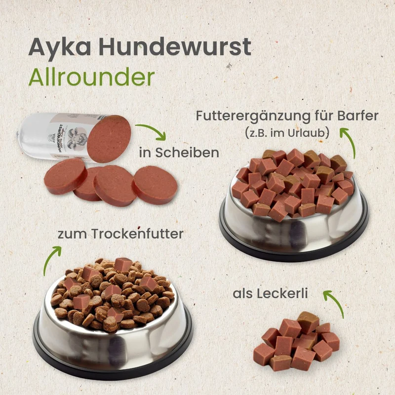 Hundewurst Ziege - Pures Fleisch