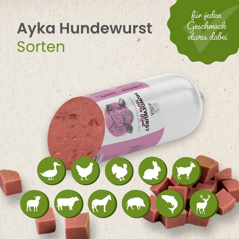 Hundewurst Rind - Pures Fleisch