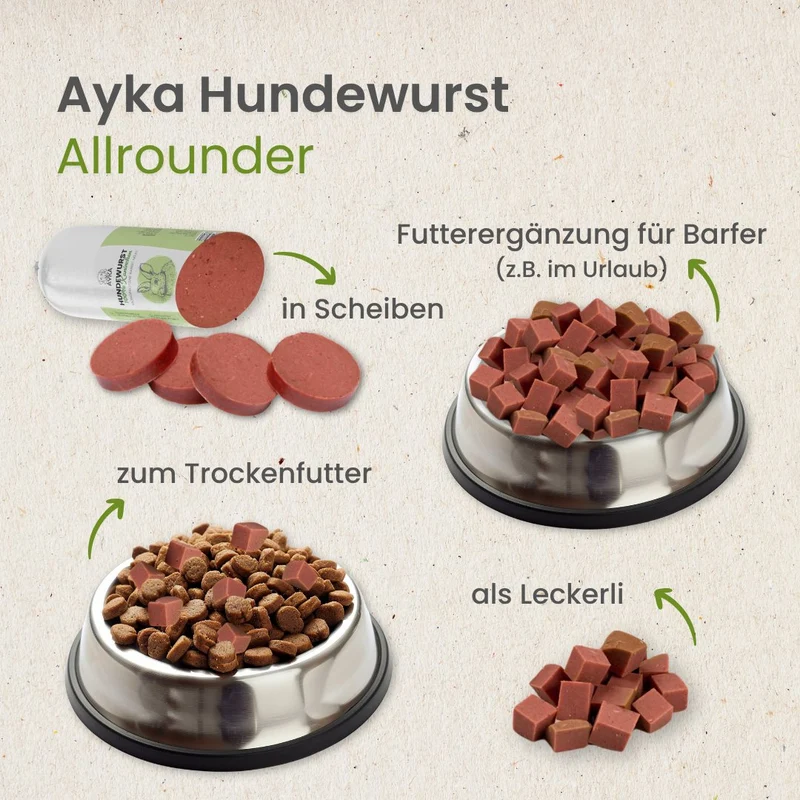 Hundewurst Kaninchen - Pures Fleisch
