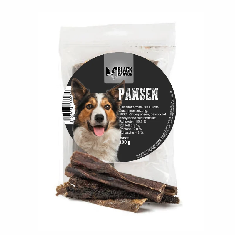 Black Canyon Pansen – Premium Hundekausnack gegen Zahnstein, Mundgeruch & Grasfressen | Natürliche Zahnpflege & Verdauungsunterstützung für Hunde