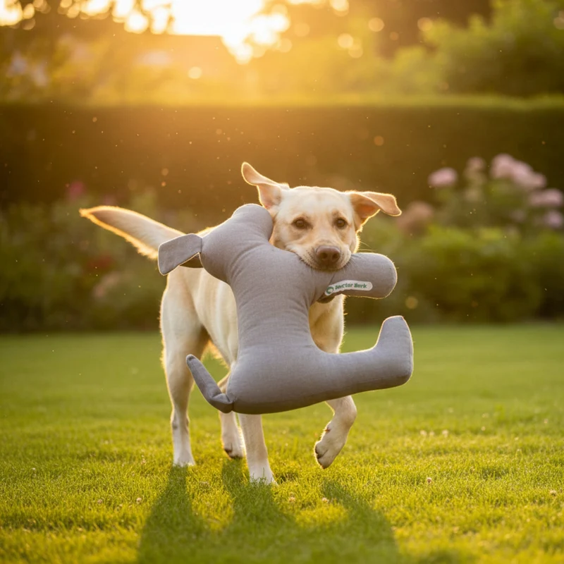 Doctor Bark Toy Dog – Robustes Hundespielzeug für aktive Hunde, hygienisch waschbar bei 95°C & tierärztlich geprüft