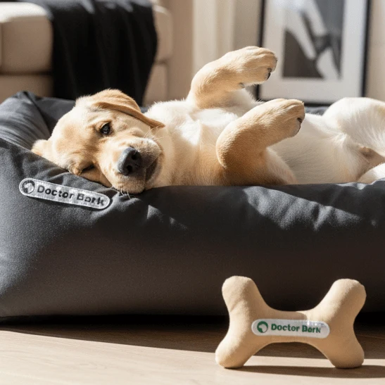 Doctor Bark Toy Bone – Robustes Hundespielzeug für kraftvolle Kauer, maschinenwaschbar & allergikerfreundlich
