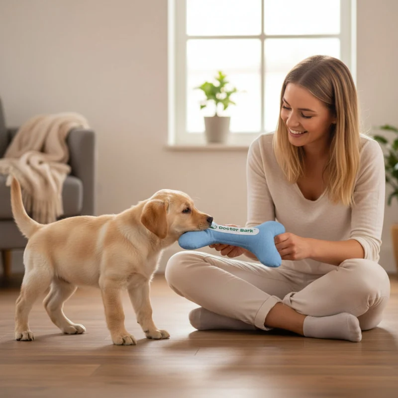 Doctor Bark Toy Bone – Robustes Hundespielzeug für kraftvolle Kauer, maschinenwaschbar & allergikerfreundlich